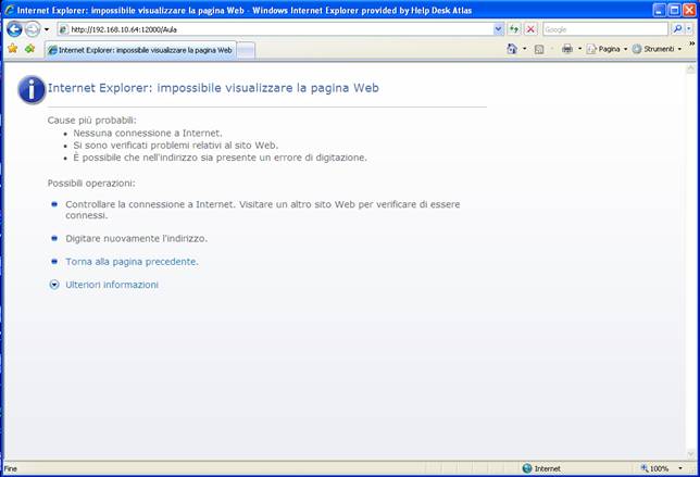 Internet Explorer Impossibile Visualizzare La Pagina Web Vista